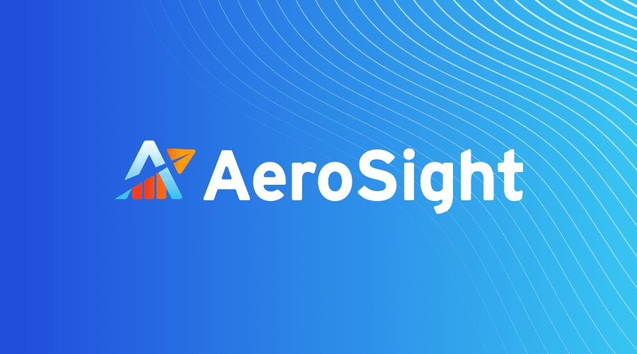 AeroSight logo on a blue background